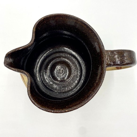 Vintage Potters Hand Tree Art Pottery Pitcher, signed, Raedel Tampa FL 1977 - Picture 2 of 12